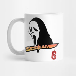 scream VI  (Scream 6)  scary horror movie graphic design by ironpalette Mug